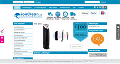 Desktop Screenshot of ionclean.nl